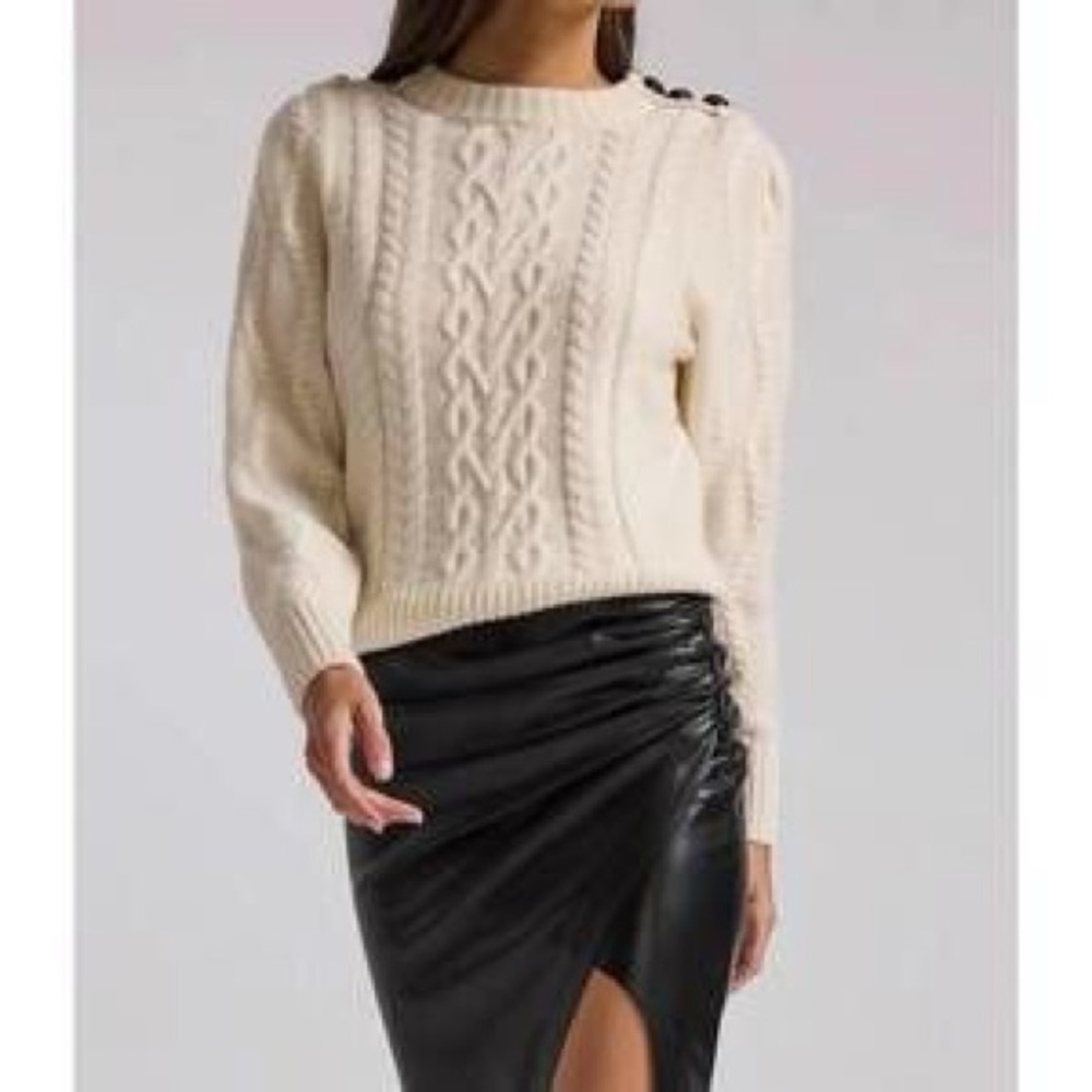 Generation Love Cream Cable Knit Sweater NWT